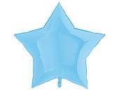 Звезда фольга Мятно-Голубая 92 см с гелием