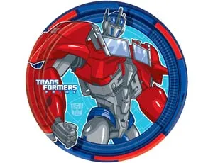 Тарелки  "Трансформеры" 23 см. 8 шт./1502-1316