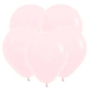 12" Пастель Макаронс Розовый (Турция) /8123002