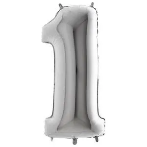 Цифра "1" - серебро/MD