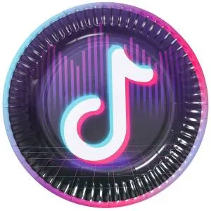 Тарелка бум Блогер Party 17см 6шт / 1502-5275