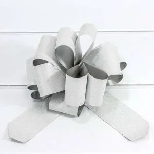 Бант-шар 5 см "Блеск" серебряный /00052350S