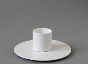 Подсвечник круг белый 981120