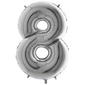 Цифра "8" - серебро/MD