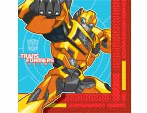 Салфетки бумажные "Трансформеры" 25 см, 16 шт