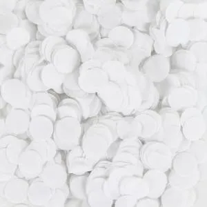 Конфетти тишью Круг, Белый 1 см 50 гр./6015230