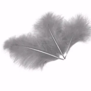 Набор перьев (серые) 13-15 см.30 шт.