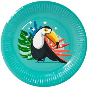 Тарелки "Милый Тукан" 18 см, 6 шт./77189