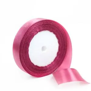 Лента атлас лилово-розовый 20мм*22,85м/190831