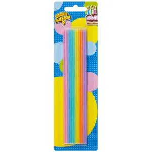 Свеча д/торта Ассорти пастель 17 см 24 шт / 1502-5224