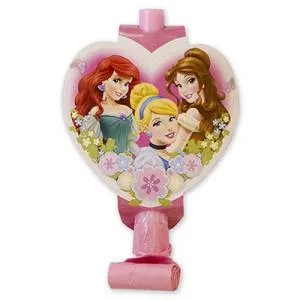 Язычок-гудок с карточкой "Disney Принцессы" 8 шт
