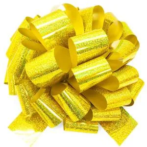 Бант голография Золото 36 см / 661029