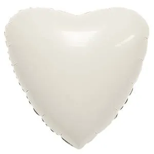 Сердце фольга Пудра 45 см с гелием