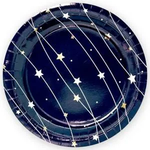 Тарелка  "Звездная траектория,черный" 9 дюйм. 6 шт.