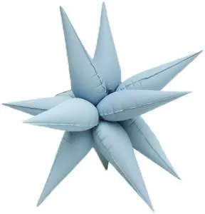 3d Звезда составная 26" Голубой сатин / 24824