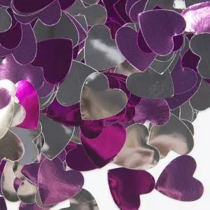 Конфетти фольга сердца "Розовый Микс" 1,5 см, металлик 50 гр./6015325