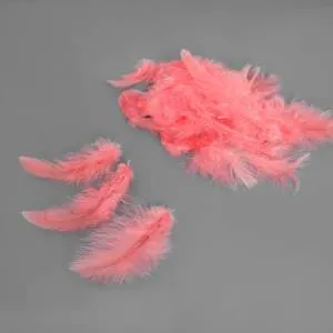 Набор перьев (коралл) 8-10см. 100 шт./ч33105