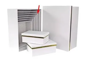 Коробка Золотой кант белый 31*23*13.5