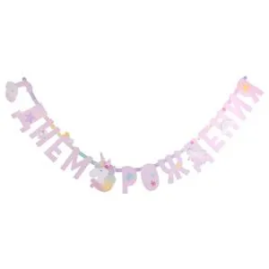 Гирлянда - буквы  "С ДР Единорог дивный" 200 см 1505-2402