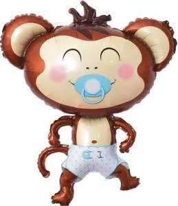 Обезьянка с соской (мальчик) 39" (Китай)/15288