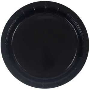 Тарелка черная 17 см. 6 шт. 1502-6091