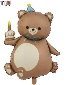 Мишка Барни с тортом для мальчика 100*67 см ПД (Китай) 