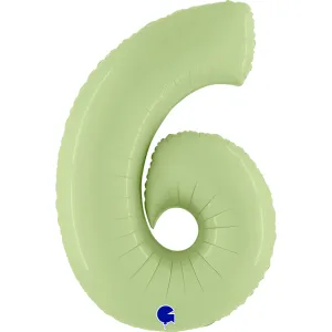 Цифра "6" -  Оливковый сатин /Grabo 1207-5144