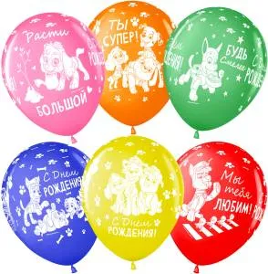 12" Щенячий патруль, СДР! пастель (25шт) (Малайзия) / 501230