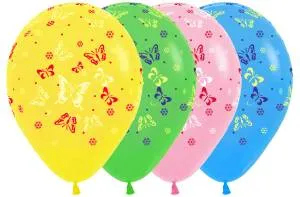 Бабочки 12" пастель ассорти (Колумбия)