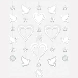 Гирлянда "Сердца и голуби"