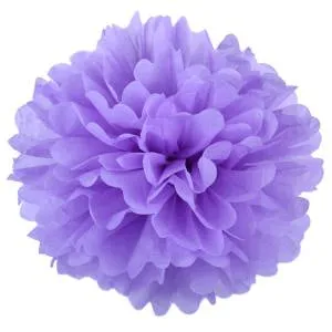 Помпон из бумаги 30 см (сиреневый)