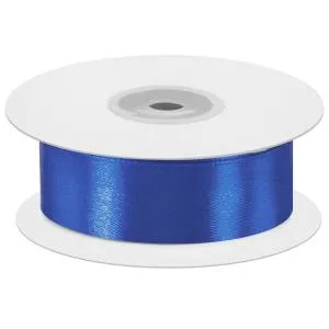 Лента атлас синий 7 мм*22,85 м 07040