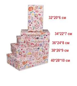 Коробка 40*28*10 см "Романтик"/ПП-3102