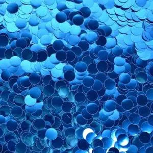 Конфетти для шаров "Круг синий" d=1 см., 50 гр.