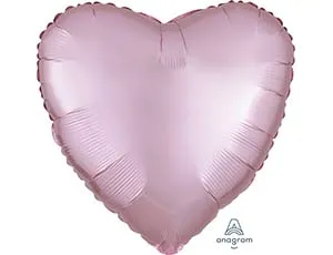 Сердце Сатин Pink 18" (Анаграм) / 1204-0902
