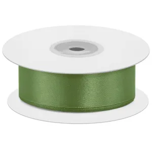 Лента атлас зеленый травяной 38мм*22,85м/4886327