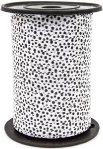 Лента 5мм х500м Горошек черный/P0566