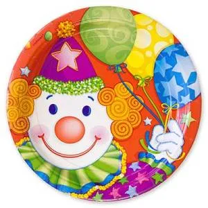 Тарелки" Клоун" 23 см 8 шт