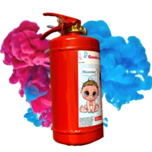 Баллон с порошковой краской (голубой)/Огнетушитель