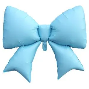 39" Бант, голубой сатин / Китай 1207-6211