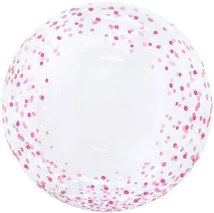Bubble Deco 20" Конфетти розовое (Китай) /5102031