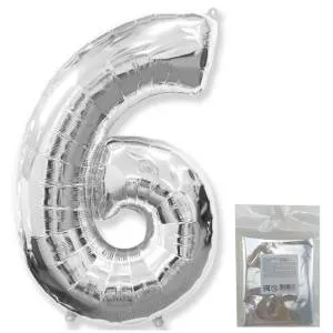 Цифра "6" - серебро в упак/ Flexmetal 1207-3068