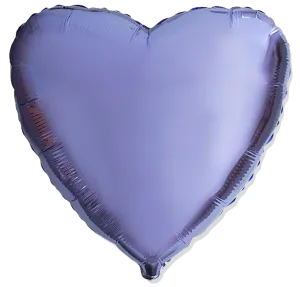 Сердце сирень 18" 1204-0534