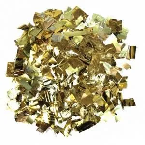 Конфетти для шаров "Прямоугольники разносорт" фольга,золото d=1-5 см., 50 гр./856112