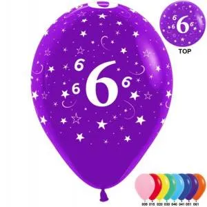 Цифра "6", Ассорти пастель12" ( Колумбия)