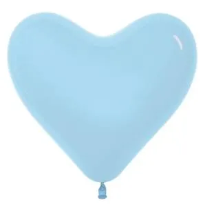 6" сердце светло-голубое (Колумбия)