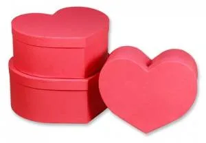 Коробка "Сердце Красное" 24*17*10 см 