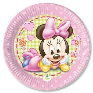 Тарелка  "Минни Малыш" 20 см. 8 шт.
