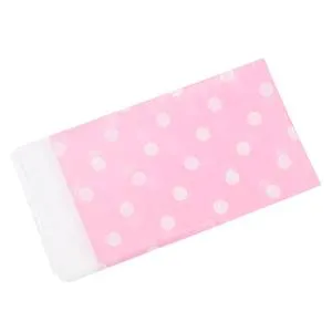 Скатерть "Точки, розовые" 1,4*2,4 м.