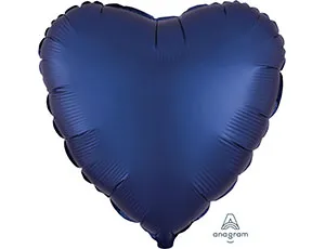 Сердце Сатин Navy  18" (Анаграм) / 1204-0908